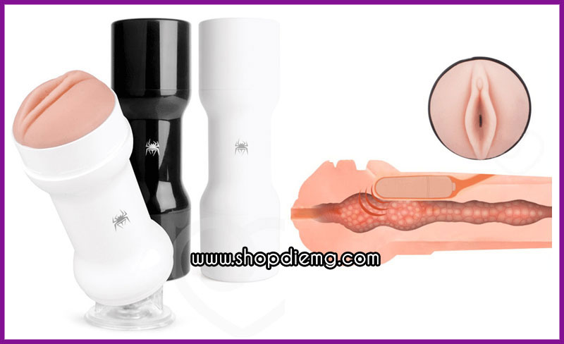 Âm đạo giả cao cấp có rung dụng cụ thủ dâm nam giới 1