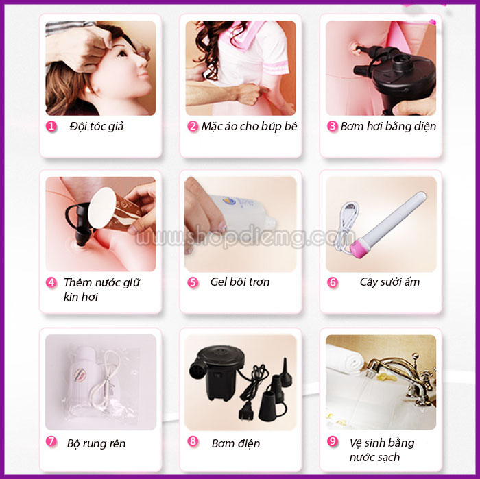 Búp bê tình dục bơm hơi dụng cụ sextoy cao cấp cho nam giới