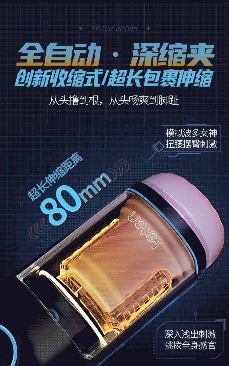 Âm đạo tự động Leten Thunder Pro sục bú sưởi ấm
