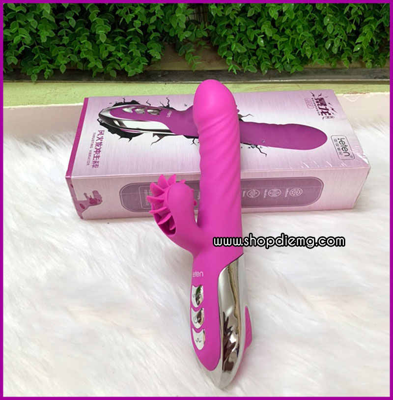 Dương vật giả đa chức năng Leten Wheel Thrusting Rung, Thụt, Liếm cực phê