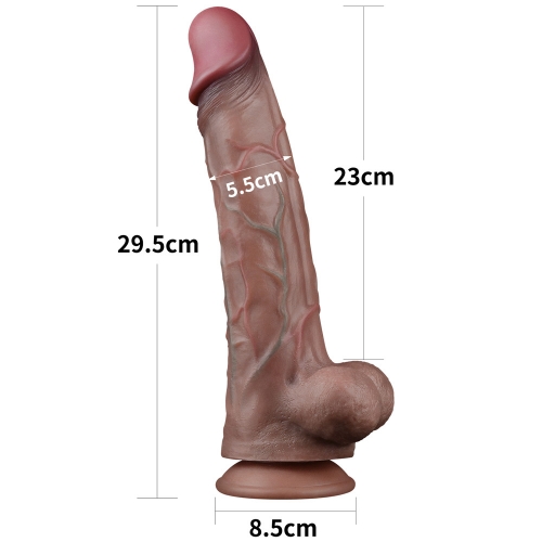 Dương vật Lovetoy platinum silicon 2 lớp size khủng 11.5"