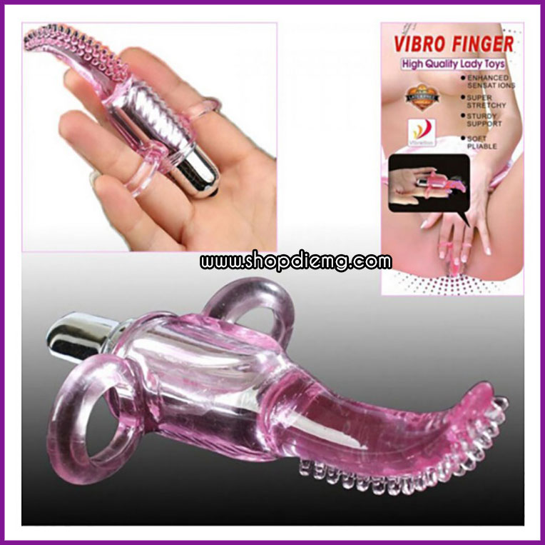 Lưỡi rung xỏ ngón tay Vibro Finger kích thích âm vật sướng tê tái 2