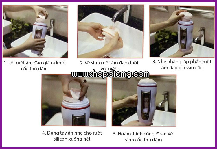 Âm đạo giả máy bú mút cu cao cấp tự động dành cho nam 7
