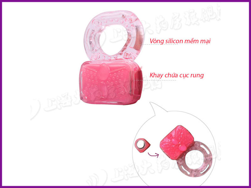 Vòng rung silicon thay pin siêu mềm mại quan hệ cực phê 2